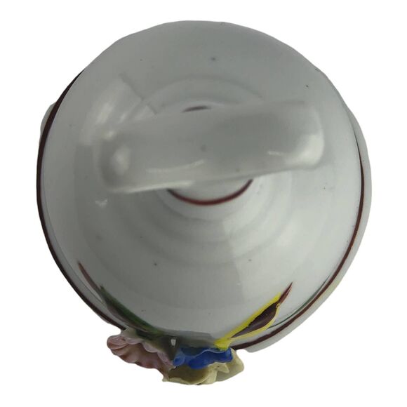 Vintage Capodimonte Porcelain Bell With Applied Floral Design - Picture 4 of 10